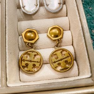 Gold Tory Burch earrings